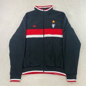 MINT AC Milan Mediolanum 2006 Black Full Zip Track Warmup Soccer Jacket MENS XL